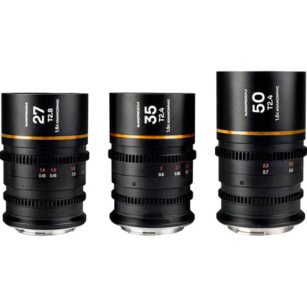 Venus Optics Laowa Nanomorph S35 Lente Anamórfico 27 35 50mm Flares Ámbar Estuche Rigido