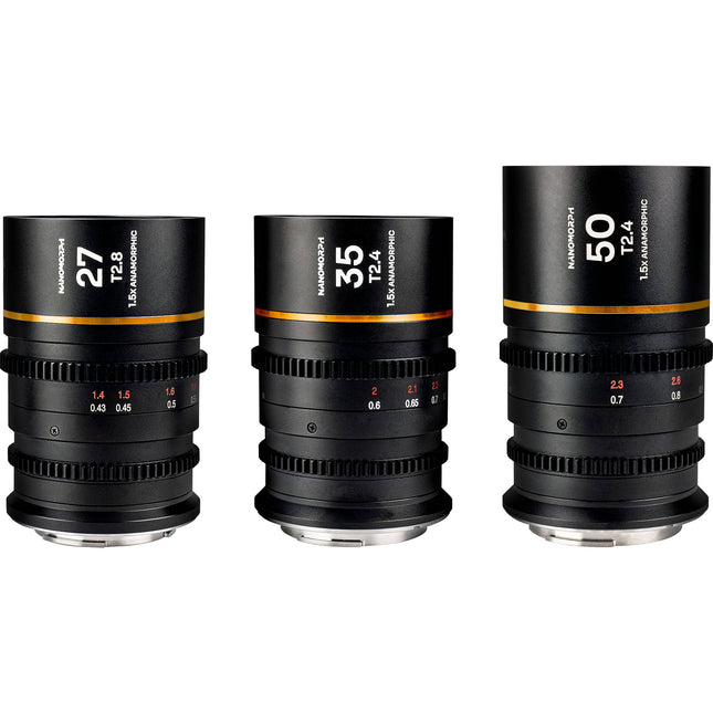Venus Optics Laowa Nanomorph S35 Lente Anamórfico 27 35 50mm Flares Ámbar Estuche Rigido