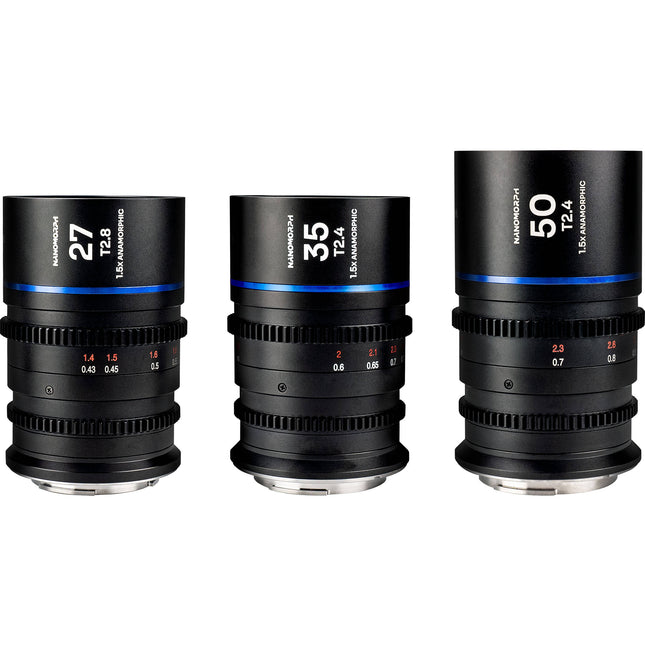 Venus Optics Laowa Nanomorph S35 Pack 27 35 50mm Lentes Anamórficos 1.5x Funda rígida