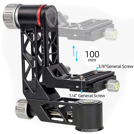 XILETU Cabezal Gimbal Profesional Capacidad 25 kg Liberación Rápida Arca-Type con Estuche
