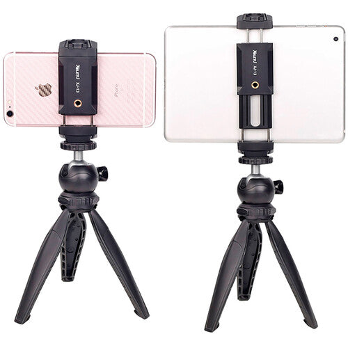 XILETU Universal Tablet and Smartphone Holder con Mini Trípode 1.9 a 6.9 pulgadas