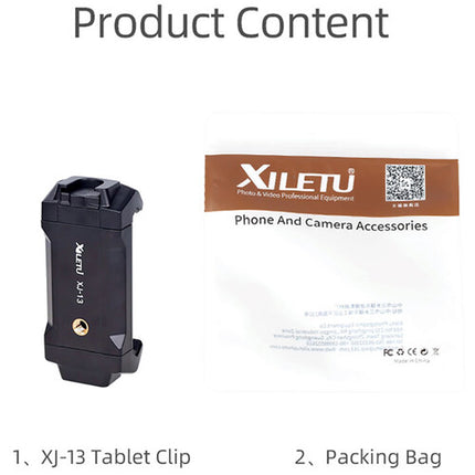 XILETU Universal Tablet and Smartphone Holder con Mini Trípode 1.9 a 6.9 pulgadas