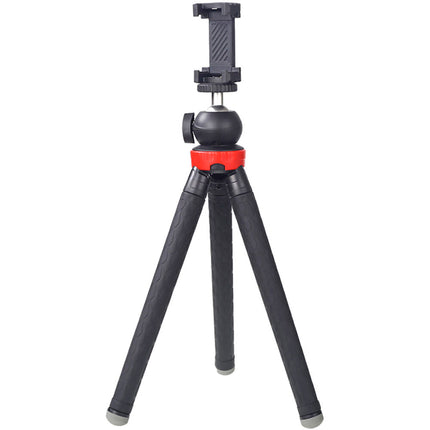 XILETU XS-110 Trípode portátil con cabeza de bola y soporte para smartphone altura máxima 110 cm carga 2 kg