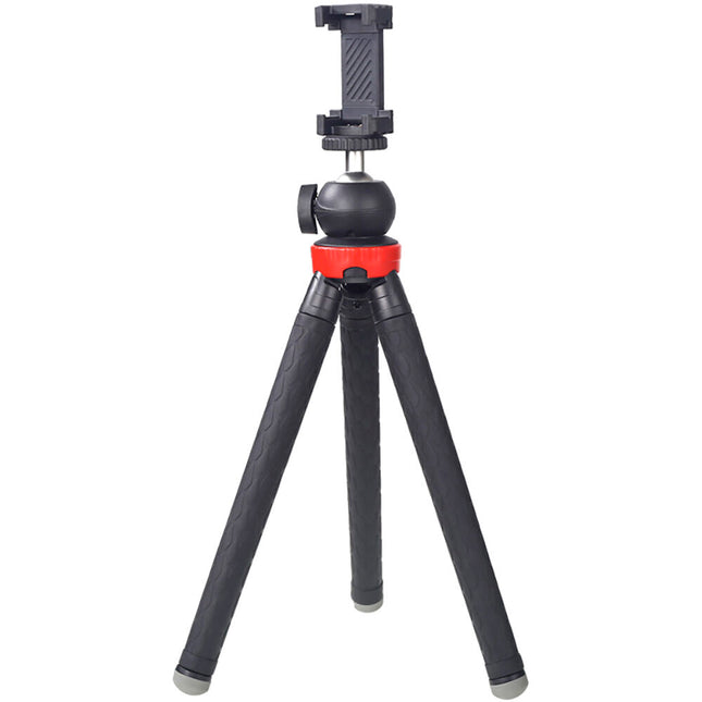 XILETU XS-110 Trípode portátil con cabeza de bola y soporte para smartphone altura máxima 110 cm carga 2 kg