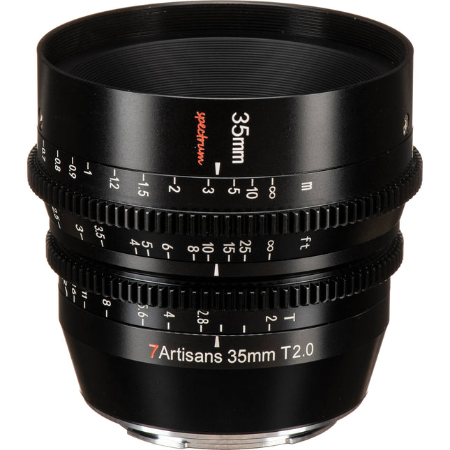 7Artisans 35mm T2.0 Spectrum Óptica Cine Z Mount Filtro 82mm Apertura T2.0