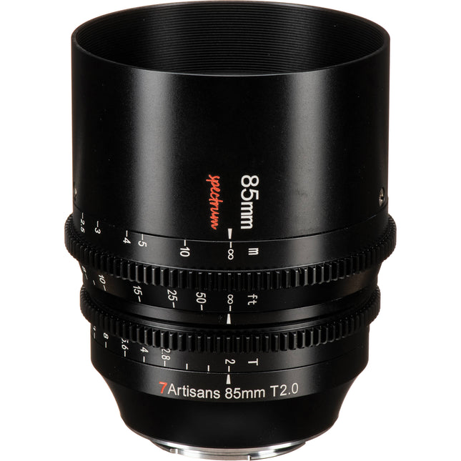 7Artisans 85mm T2.0 Objetivo Cine Filtro 82mm Montura E Full Frame