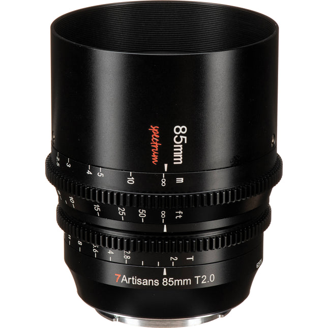 7Artisans 85mm T2.0 Spectrum Lente Cine RF Montura Full Frame 82mm
