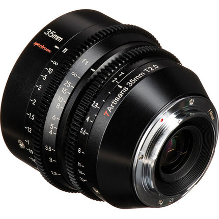 7Artisans 35mm T2.0 Spectrum Objetivo Cine E Mount Apertura T2.0 Diámetro 82mm