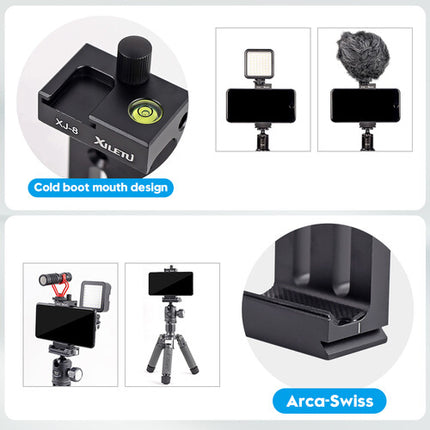 XILETU XJ-8 Soporte para Móvil Negro Para Dispositivos 2.4 a 3.5 Pulgadas