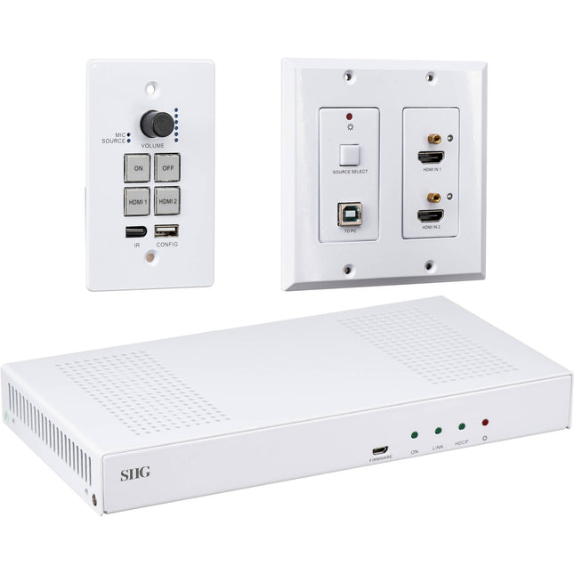 SIIG Wallplate Kit HDMI HDBaseT 1080p Soporta 98 pies Control RS-232