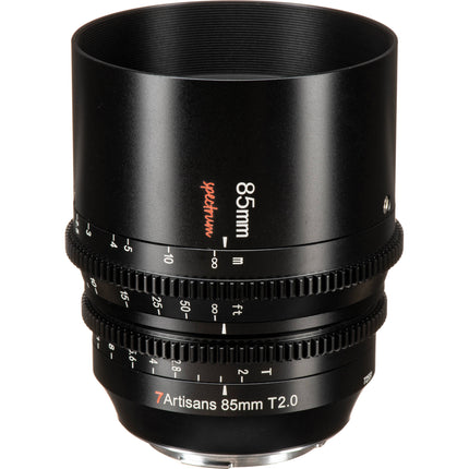 7Artisans 85mm T2.0 Objective Cine Montura L Sensor Full Frame Apertura T2.0