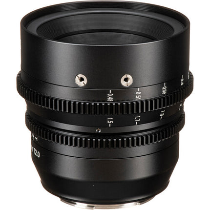 7Artisans 50mm T2.0 Spectrum Lente Cine Full Frame Filtro 82mm
