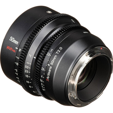 7Artisans 50mm T2.0 Spectrum Lente Cine Full Frame Filtro 82mm