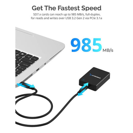 Sabrent SD Express Lector de Tarjetas USB 3.2 Gen 2 Tipo C 985 MB/s
