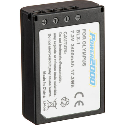 Power2000 ACD-459 Batería de Repuesto para Olympus BLX-1 7.2V 2400mAh