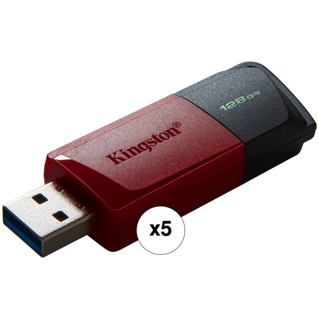 Kingston DataTraveler Exodia M Memoria USB 3.2 Gen 1 128GB Rojo 5-Pack