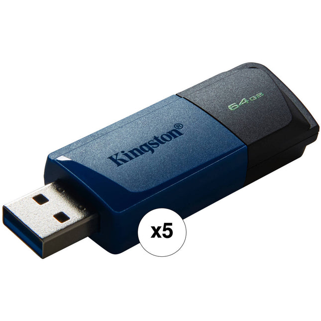 Kingston 64GB DataTraveler Exodia M Memoria USB 3.2 Gen 1 5-Pack Azul