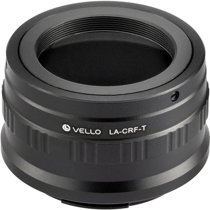 Vello Adaptador de Montura T para Canon RF Acabado Mate Interior Negro