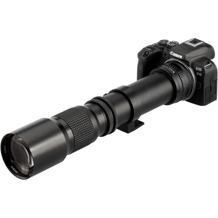 Vello Adaptador de Montura T para Canon RF Acabado Mate Interior Negro