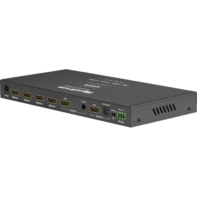 WyreStorm 4K 4x2 conmutador matriz HDMI 4 entradas 2 salidas 18 Gb/s