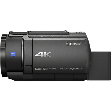 Sony FDR-AX43A Handycam Videocámara 4K UHD 20x Zoom 3" Pantalla táctil