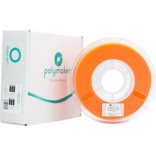 Polymaker PolyLite PLA Filamento 1.75mm 1kg Naranja para Impresoras 3D