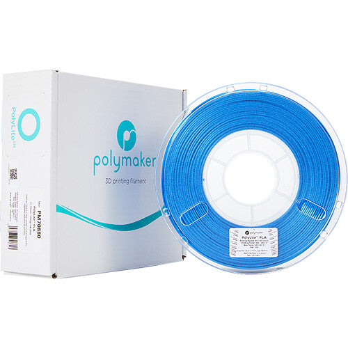 Polymaker PolyLite Silk Filamento PLA 1.75mm 1kg Azul Seda