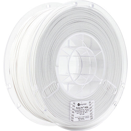 Polymaker PolyLite ASA Filamento 1.75mm 1kg Blanco para Impresión 3D