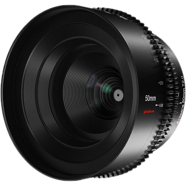 7Artisans 50mm T2.0 Lente Cine Prime E Mount Full Frame 82mm filtro