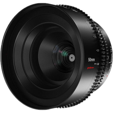 7Artisans 50mm T2.0 Lente Cine Prime Montura RF con Apertura T2.0 y Distancia mínima 18.9"