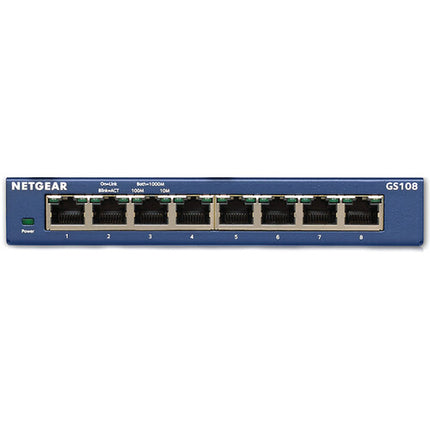 Netgear GS108-400NAS ProSAFE Switch 8 Puertos Gigabit 16 Gbps Rendimiento