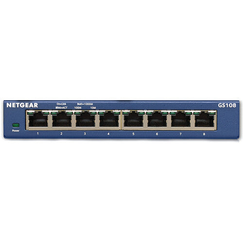 Netgear GS108-400NAS ProSAFE Switch 8 Puertos Gigabit 16 Gbps Rendimiento