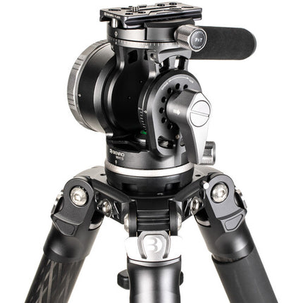 Benro Mammoth Tripode de Fibra de Carbono 68.5 Pulgadas 33 lb Cabezal WH15 para Fotografia de Naturaleza
