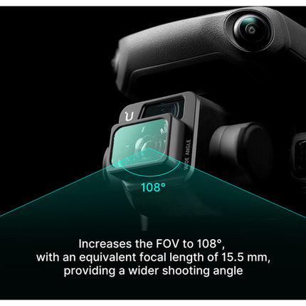 Ulanzi Lente Gran Angular 15mm 108° para Dron DJI Mavic 3 con Vidrio Óptico Schott