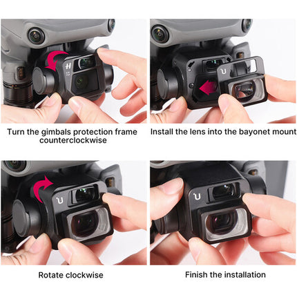 Ulanzi Lente Gran Angular 15mm 108° para Dron DJI Mavic 3 con Vidrio Óptico Schott