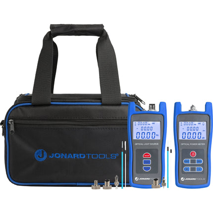 Jonard Tools FPL-5050 Medidor de Potencia Óptica y Fuente de Luz Kit -50 a +26 dBm Monomodo