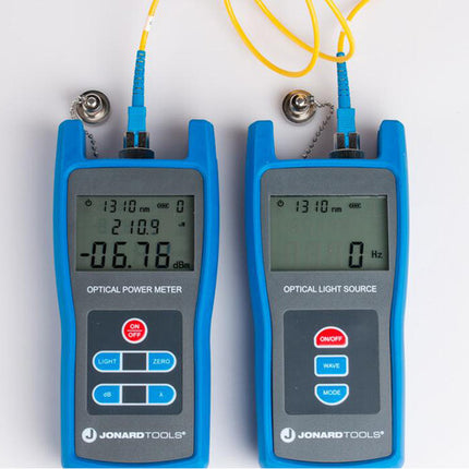 Jonard Tools FPL-5050 Medidor de Potencia Óptica y Fuente de Luz Kit -50 a +26 dBm Monomodo