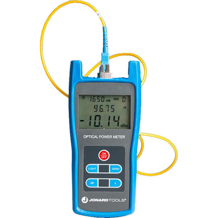 Jonard Tools FPM-50A Medidor de Potencia Óptica con Adaptadores FC SC LC 800-1650nm 6 Longitudes de Onda