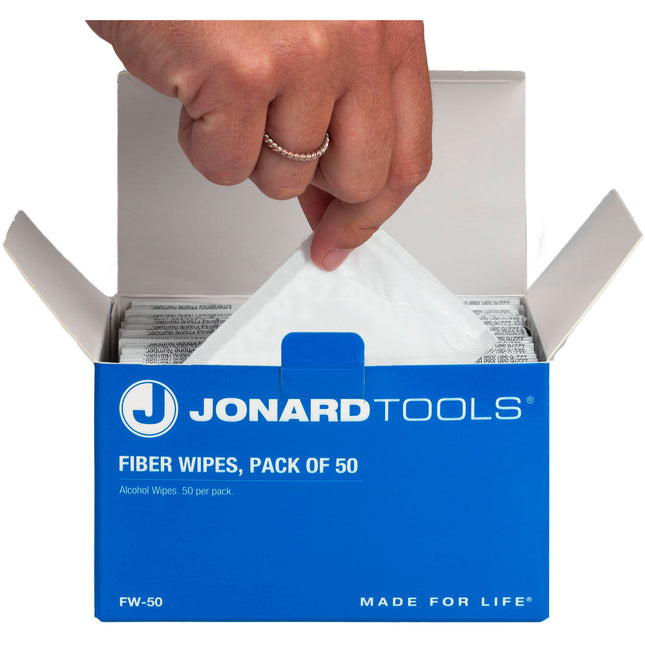 Jonard Tools FW-50 Pañuelos de Fibra para Limpieza 50 Unidades Húmedos