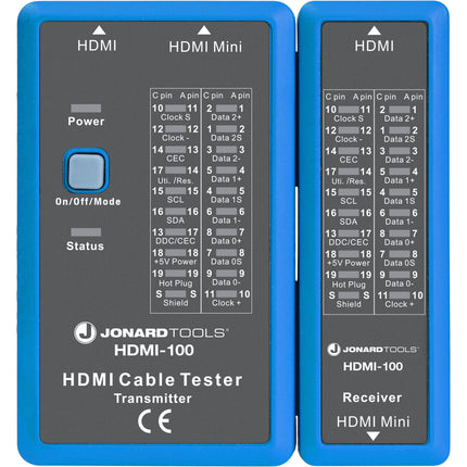 Jonard Tools Probador de Cable HDMI hasta 1640 pies con Control Remoto desmontable