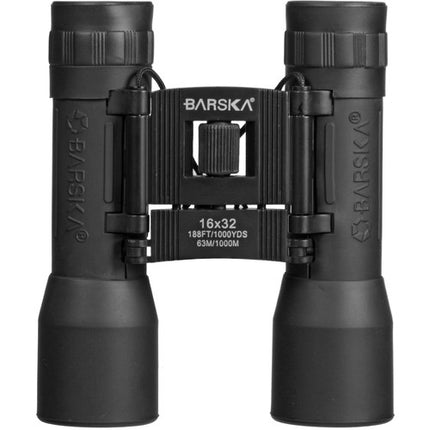 Barska 16x32 Lucid View Prismáticos con Lentes Azul y Funda