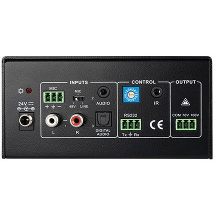 Vanco Amplificador Mono 100W 70 100V con Control Manual y RS-232