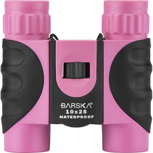 Barska 10x25 Colorado Prismáticos Impermeables con Funda Rosa