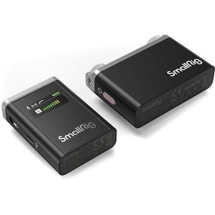 SmallRig Forevala W60 Sistema Micrófono Inalámbrico Compacto 2 Personas 2.4 GHz 328' Alcance 8 Horas Batería
