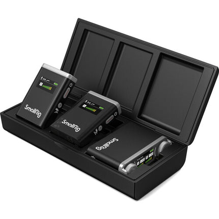SmallRig Forevala W60 Sistema Micrófono Inalámbrico Compacto 2 Personas 2.4 GHz 328' Alcance 8 Horas Batería