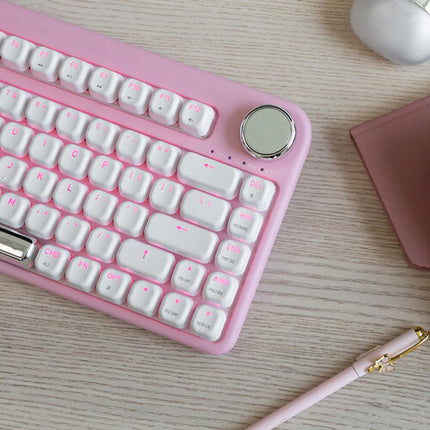 AZIO IZO Kit Teclado y Ratón Inalámbrico Rosa Bluetooth 5.0 y 5000mAh