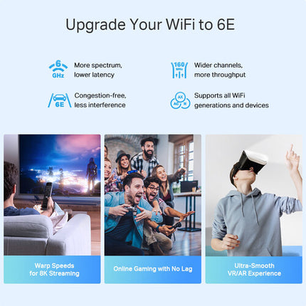 TP-Link Deco XE75 Pro AXE5400 Sistema Wi-Fi Mesh Tri-Banda 5378 Mb/s 1 Unidad