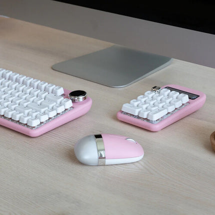 AZIO IZO Ratón Inalámbrico Rosa 2.4 GHz Bluetooth 5 Batería 1000 mAh