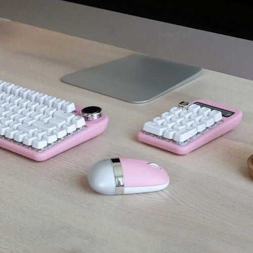 AZIO IZO Ratón Inalámbrico Rosa 2.4 GHz Bluetooth 5 Batería 1000 mAh