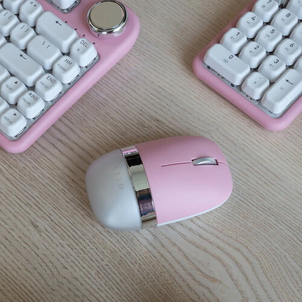 AZIO IZO Ratón Inalámbrico Rosa 2.4 GHz Bluetooth 5 Batería 1000 mAh